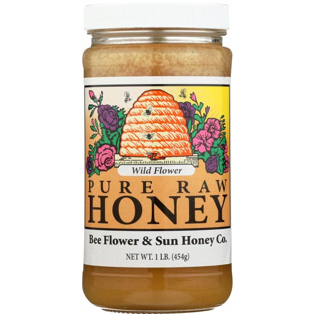 Bee Flower And Sun Honey Bee Flower And Sun Honey Wild Flower Honey, 16 oz