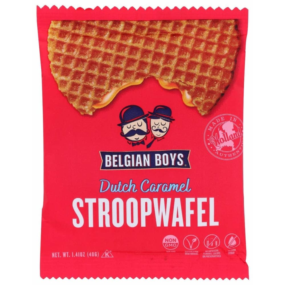 BELGIAN BOYS Grocery > Chocolate, Desserts and Sweets BELGIAN BOYS: Single Pack Stroopwafels, 1.41 oz