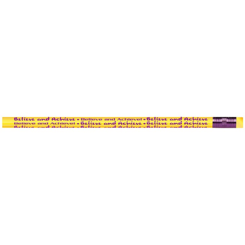 Believe And Achieve Pencil (Pack of 12) - Pencils & Accessories - Larose Industries- Rose Moon