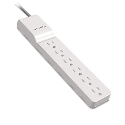 Belkin Home/office Surge Protector With Rotating Plug 6 Ac Outlets 8 Ft Cord 720 J White - Technology - Belkin®