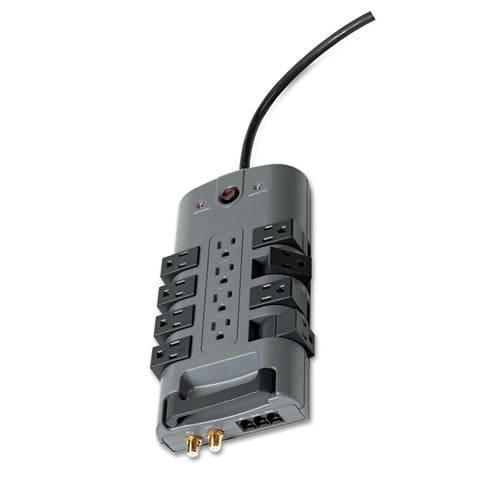Belkin Pivot Plug Surge Protector 12 Ac Outlets 8 Ft Cord 4,320 J Gray - Technology - Belkin®