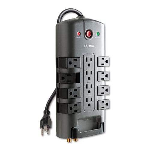 Belkin Pivot Plug Surge Protector 12 Ac Outlets 8 Ft Cord 4,320 J Gray - Technology - Belkin®