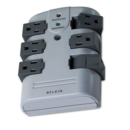 Belkin Pivot Plug Surge Protector 6 Ac Outlets 1,080 J Gray - Technology - Belkin®