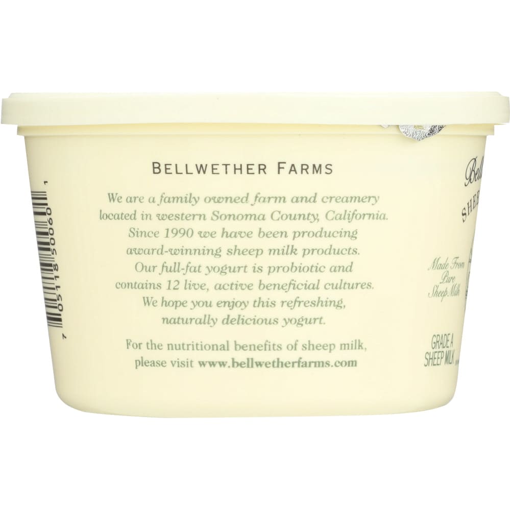 BELLWETHER FARMS: Sheep Milk Yogurt Plain 16 oz - Grocery > Refrigerated - BELLWETHER FARMS