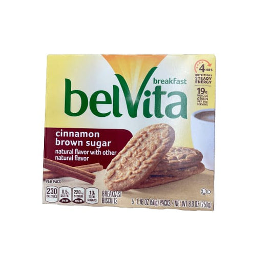 belVita belVita Cinnamon Brown Sugar Breakfast Biscuits, 5 Packs (4 Biscuits Per Pack), 8.8 oz