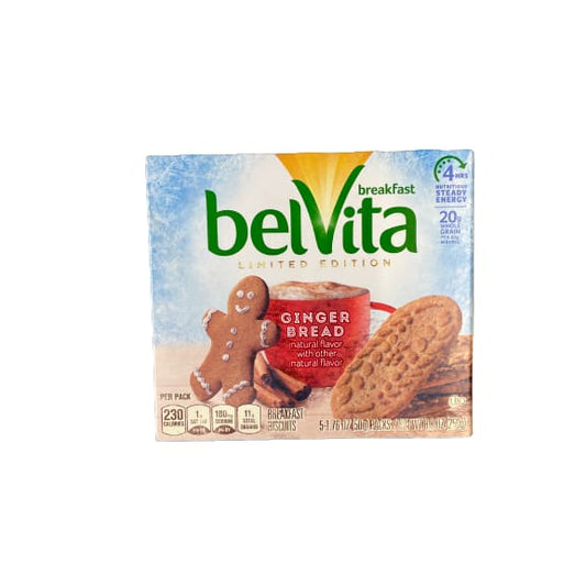 Belvita Limited Christmas Edition Ginger Bread 5 x 1.76 oz. - Belvita