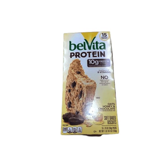 Belvita Protein Bars Oats ,Honey & Chocolate 15 Individual Packs 1.76oz Each - ShelHealth.Com