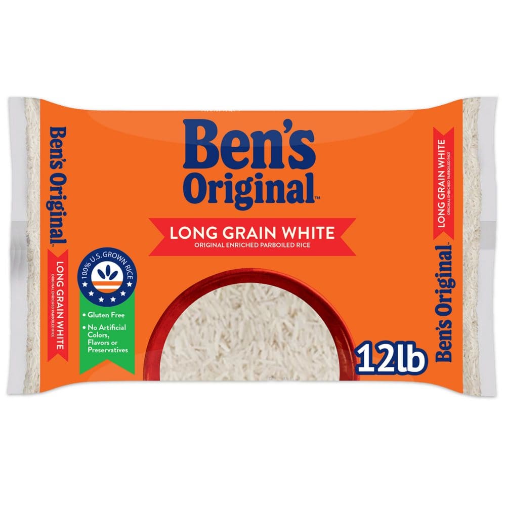 Ben’s Original Enriched Long Grain White Parboiled Rice (12 lbs.) - Pasta & Boxed Meals - Ben’s Original