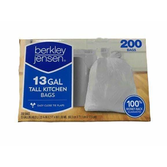 Berkley Jensen 13-Gal. 0.69mL Kitchen Bags, 200 ct. - ShelHealth.Com