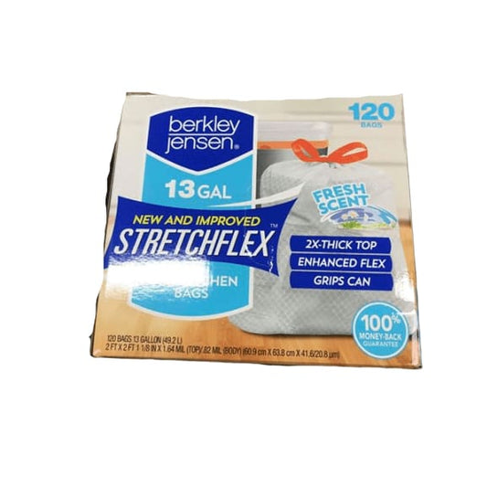 Berkley Jensen 13-Gal. StretchFlex Tall Kitchen Bags, 120 ct. - ShelHealth.Com