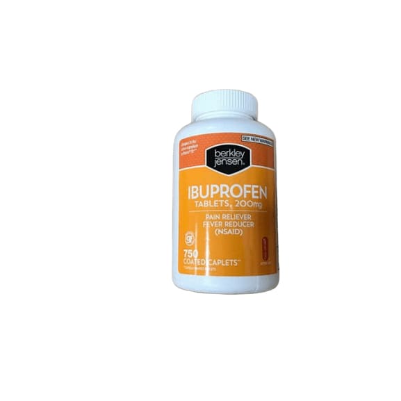 Berkley Jensen 200mg Ibuprofen Tablets, 750 ct. - ShelHealth.Com