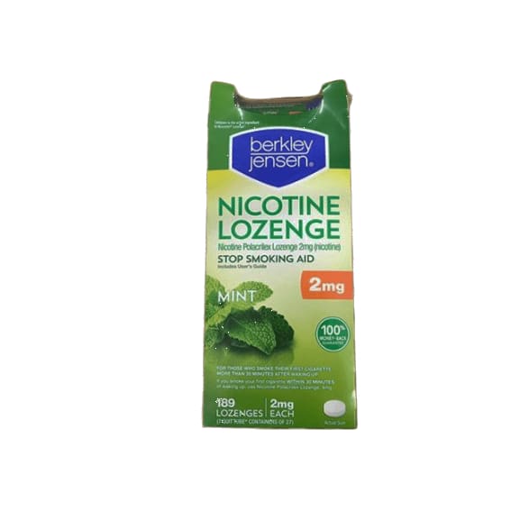 Berkley Jensen 2mg Mint Nicotine Lozenge - 189 ct. - ShelHealth.Com
