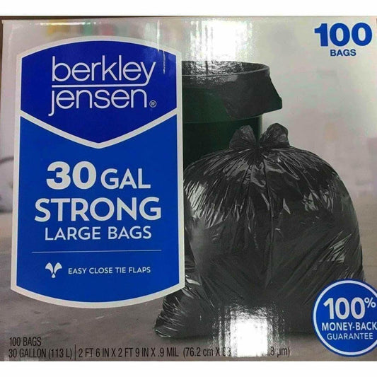 Berkley Jensen 30-Gal. .95mil Large Bags, 100 ct. - ShelHealth.Com