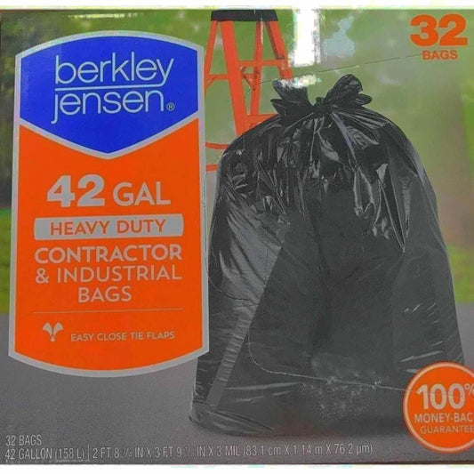 Berkley Jensen 42-Gal. 3mil Heavy Duty Contractor and Industrial Use Bags, 32 ct. - ShelHealth.Com