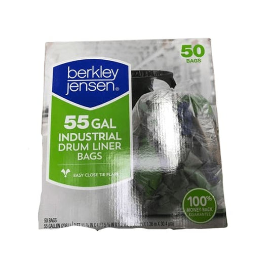 Berkley Jensen 55-Gal. 1.2mil Industrial Drum Liner Bags, 50 ct. - ShelHealth.Com