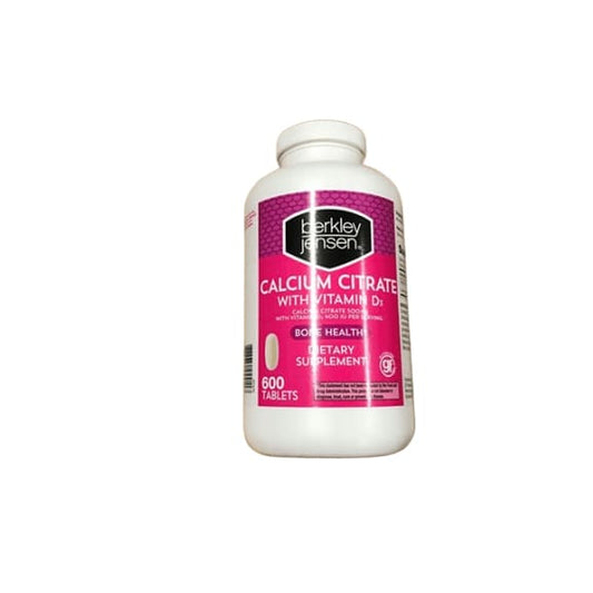 Berkley Jensen 600mg Calcium with Vitamin D3 Tablets, 600 ct. - ShelHealth.Com