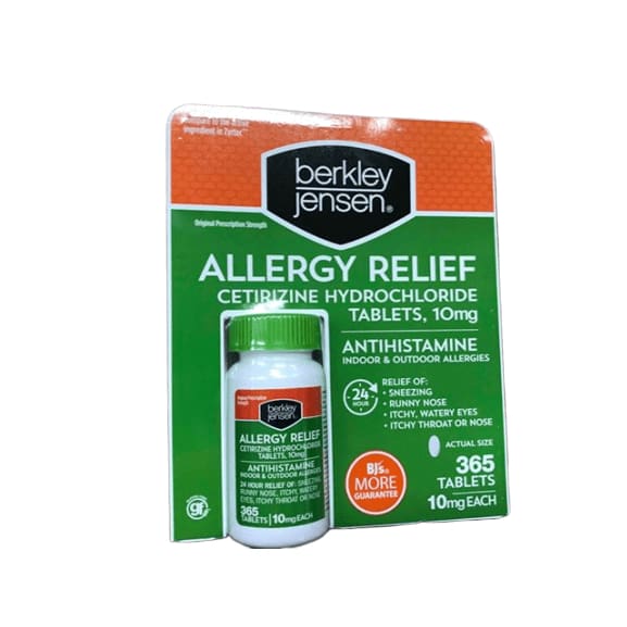 Berkley Jensen Allergy Relief, 365 Count - ShelHealth.Com