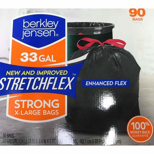 Berkley Jensen Stretchflex Strong X-Large Bags, 90 ct. - ShelHealth.Com