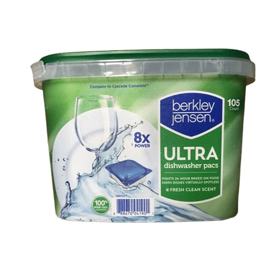 Berkley Jensen Ultra Dishwasher Pacs, 105 ct. - ShelHealth.Com