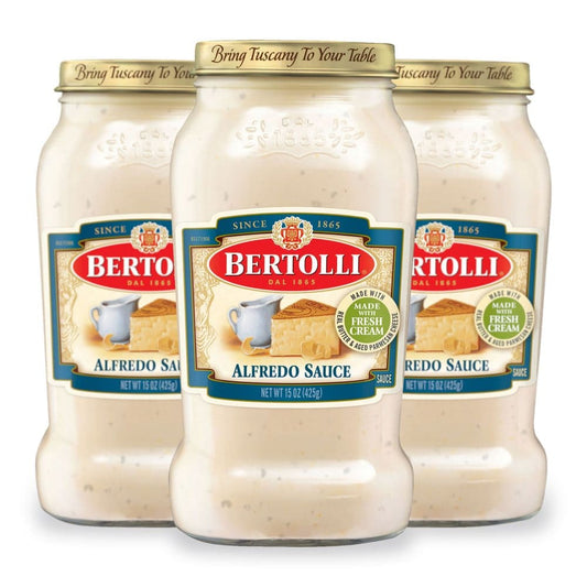 Bertolli Alfredo Sauce with Aged Parmesan Cheese (15 oz. 3 pk.) - Condiments Oils & Sauces - Bertolli Alfredo