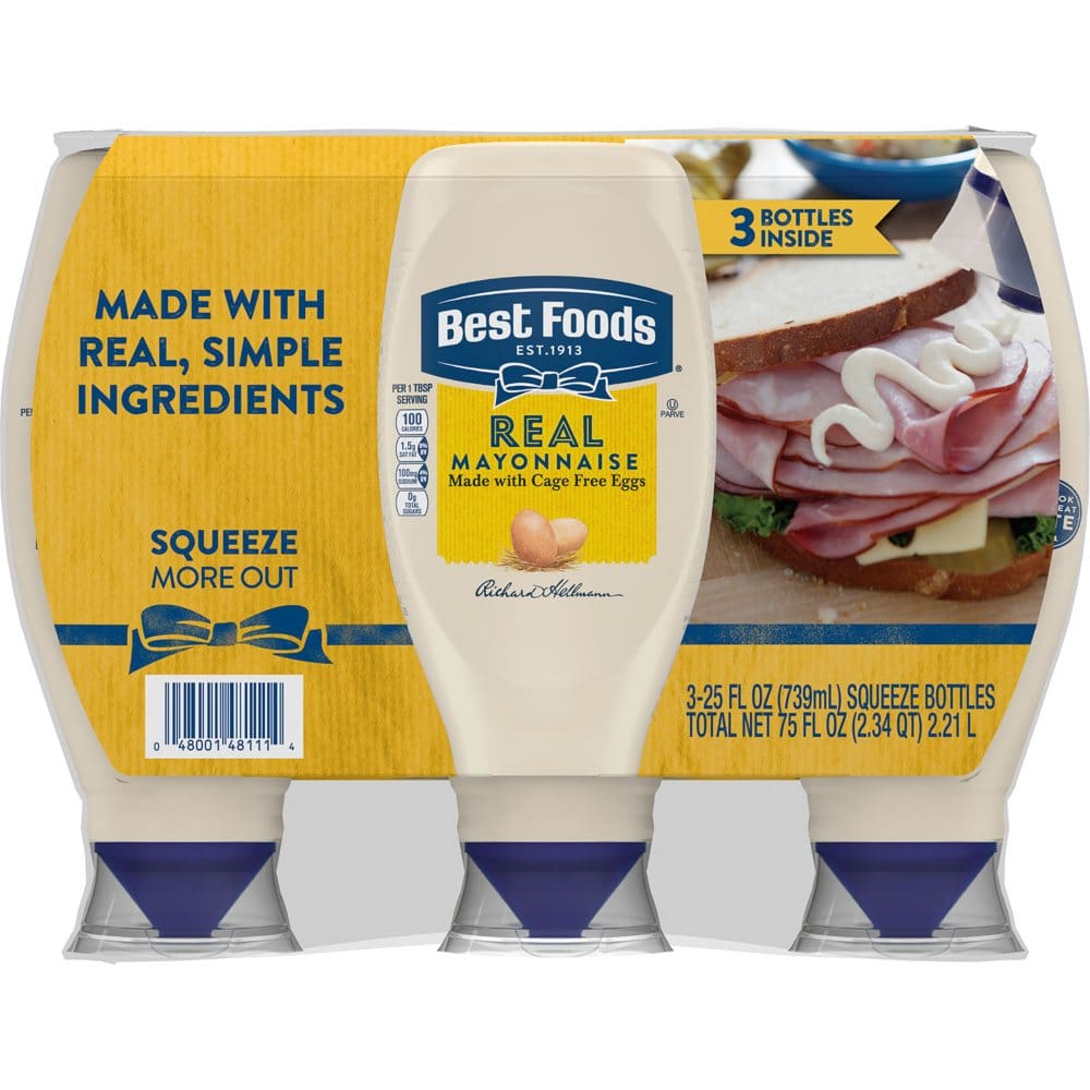 Best Foods Real Mayonnaise (25 oz. 3 pk.) - Condiments Oils & Sauces - Best Foods