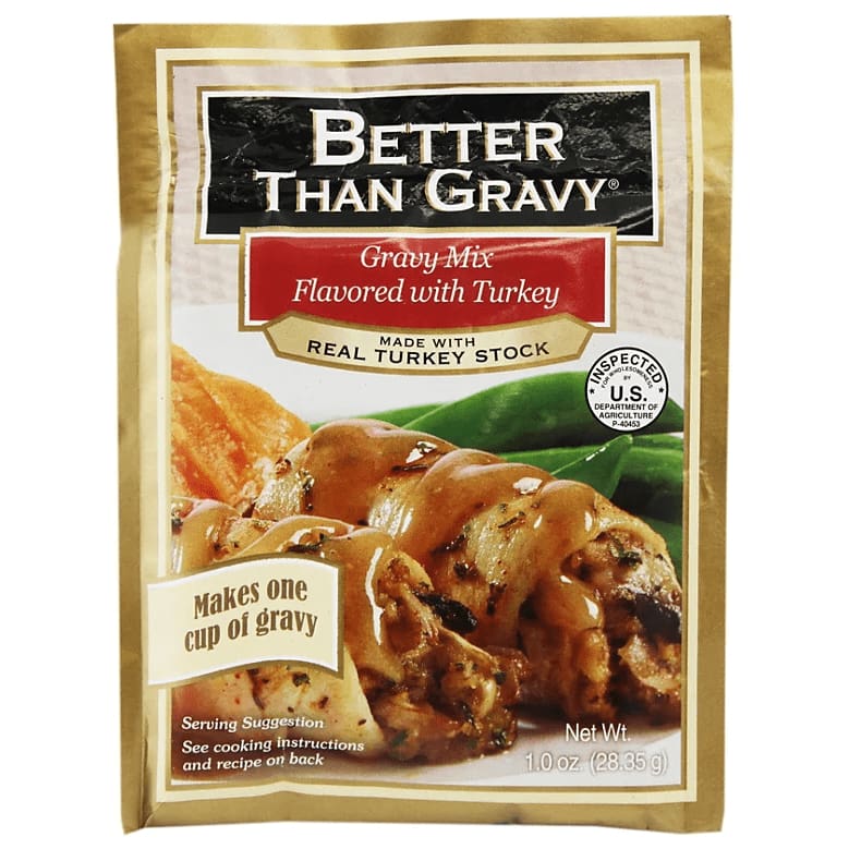 BETTER THAN GRAVY Grocery > Meal Ingredients > Sauces BETTER THAN GRAVY: Gravy Mix Flavored With Turkey, 1 oz