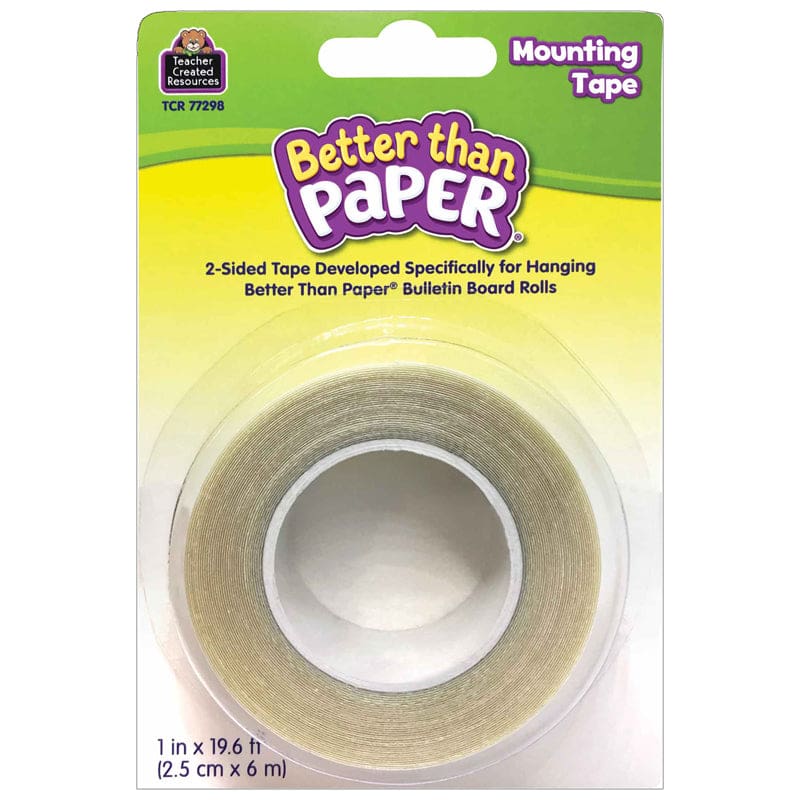 Better Than Paper Mounting Tape (Pack of 6) - Tape & Tape Dispensers - Teacher Created Resources
