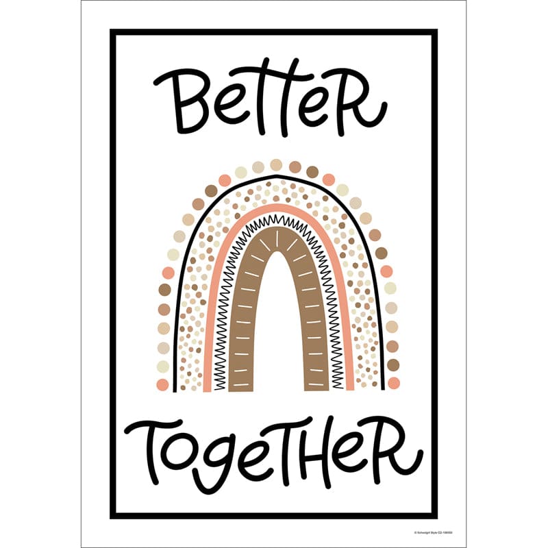 Better Together Poster Simply Stylish (Pack of 12) - Classroom Theme - Carson Dellosa Education