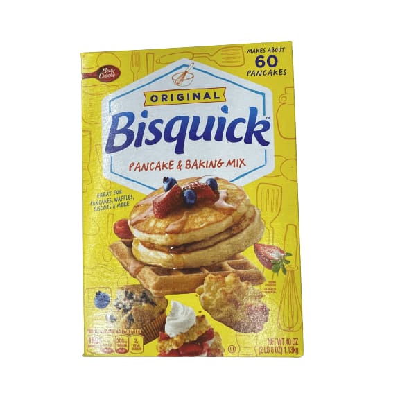 Betty Crocker Bisquick Original Pancake & Baking Mix, 40 oz. | ShelHealth
