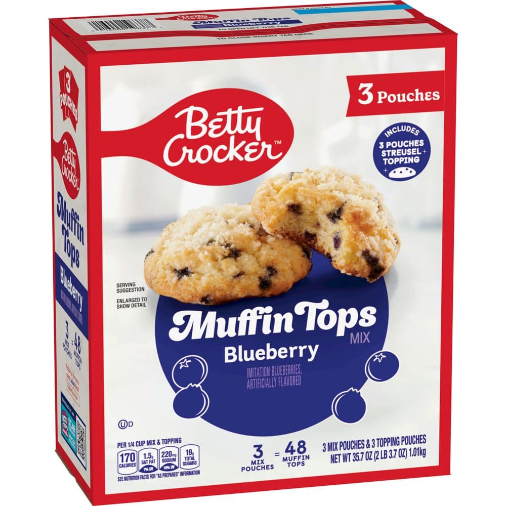 Betty Crocker Blueberry Muffin Tops Mix (3 pk.) - Baking Goods - Betty
