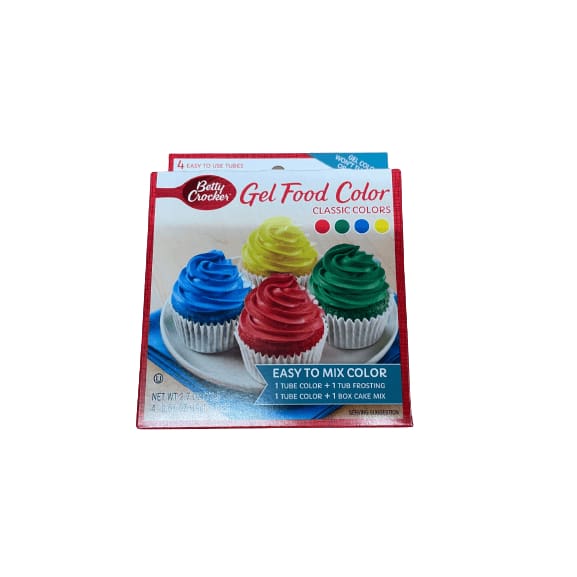 Betty Crocker Betty Crocker Gel Food Color, 4 Pack