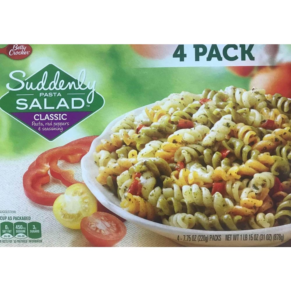 Betty Crocker Suddenly Pasta Salad, 7.75oz Box (Pack of 4) - ShelHealth.Com