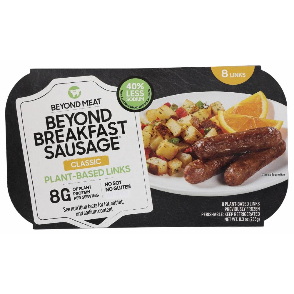 BEYOND MEAT Grocery > Frozen BEYOND MEAT Beyond Breakfast Sausage Classic Plant Based Links, 8.3 oz
