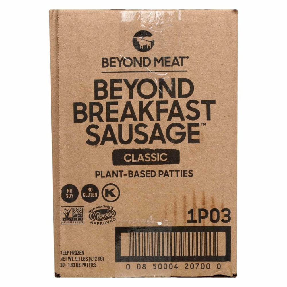 BEYOND MEAT Grocery > Frozen BEYOND MEAT Beyond Breakfast Sausage Classic Plant Based Patties, 9.1 lb