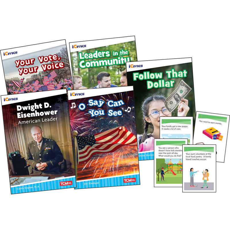 Icivic Gr2 Leadership & Responsibil 5 Book Set & Game Cards