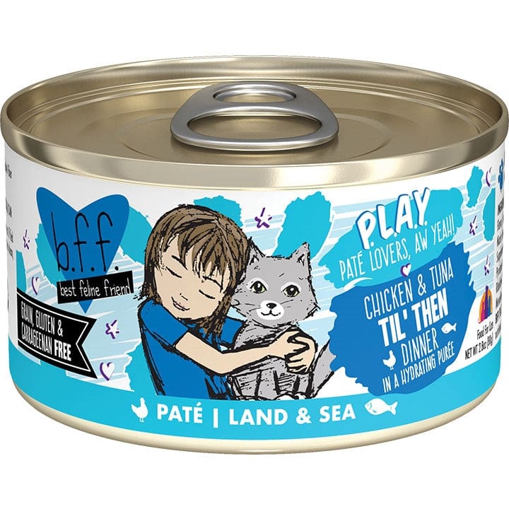 BFF Cat Play Chicken and Tuna Til Then Dinner 2.8oz. (Case Of 12) - Pet Supplies - BFF