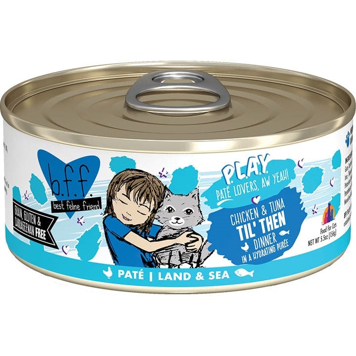 BFF Cat Play Chicken and Tuna Til Then Dinner 5.5oz. (Case Of 8) - Pet Supplies - BFF