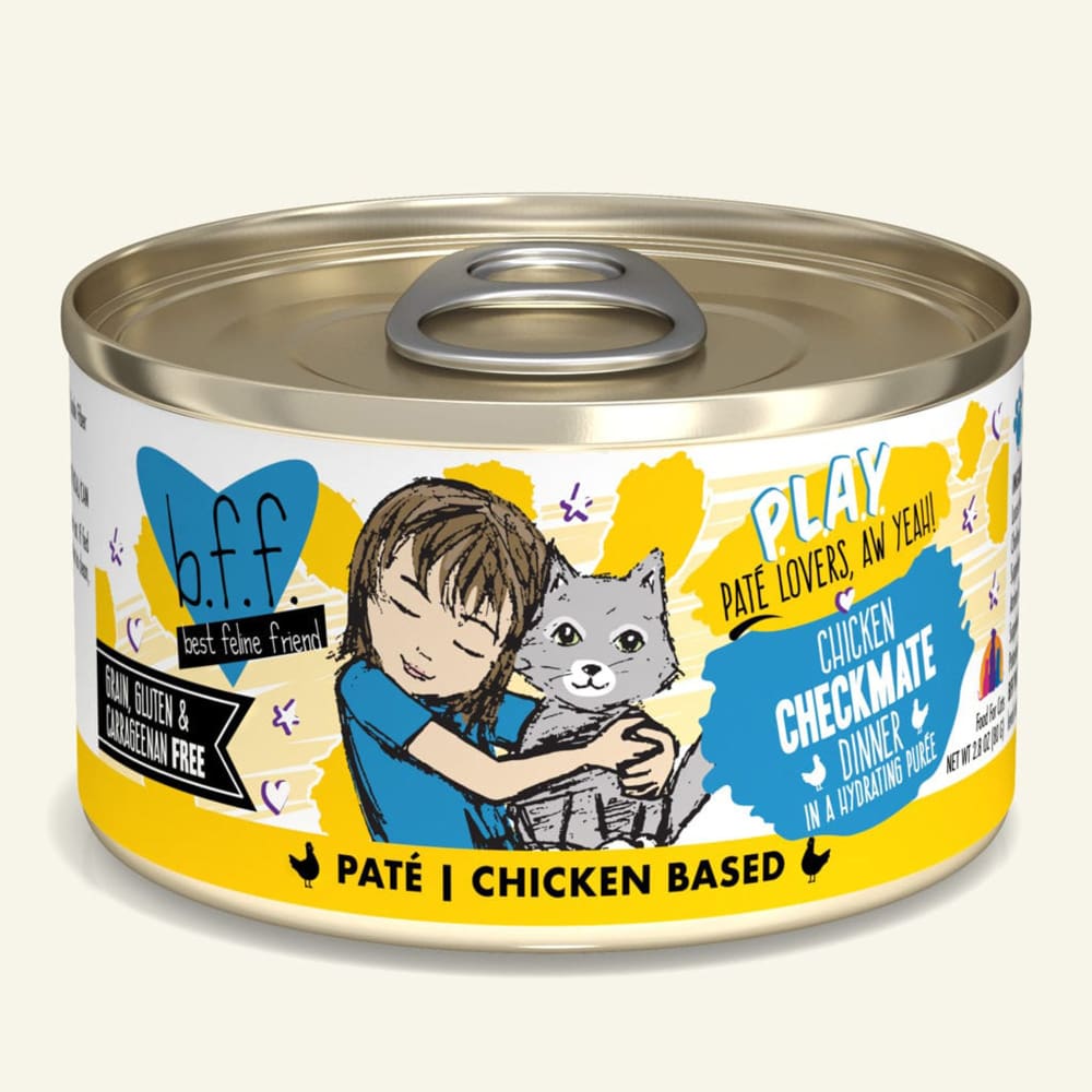 BFF Cat Play Chicken Checkmate Dinner 2.8oz.(Case Of 12) - Pet Supplies - BFF
