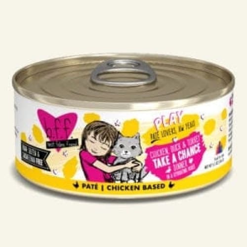 BFF Cat Play Chicken; Duck and Turkey Take a Chance Dinner 5.5oz. (Case Of 8) - Pet Supplies - BFF
