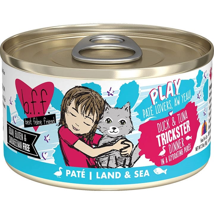 BFF Cat Play Duck and Tuna Trickster Duck and Tuna Dinner 2.8oz. (Case Of 12) - Pet Supplies - BFF