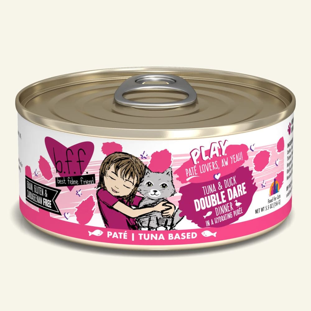 BFF Cat Play Tuna and Duck Double Dare Dinner 5.5oz. (Case Of 8) - Pet Supplies - BFF