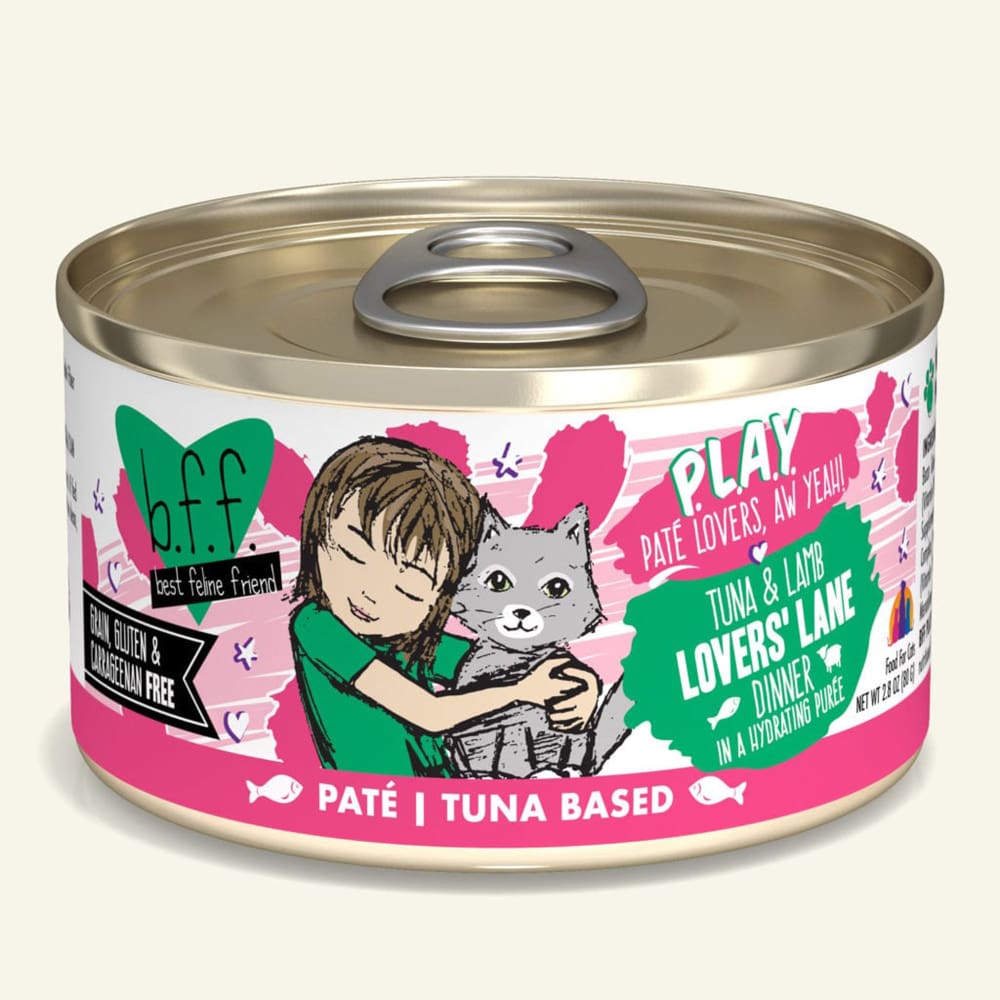 BFF Cat Play Tuna and Lamb Lovers Lane Dinner 2.8oz. (Case Of 12) - Pet Supplies - BFF