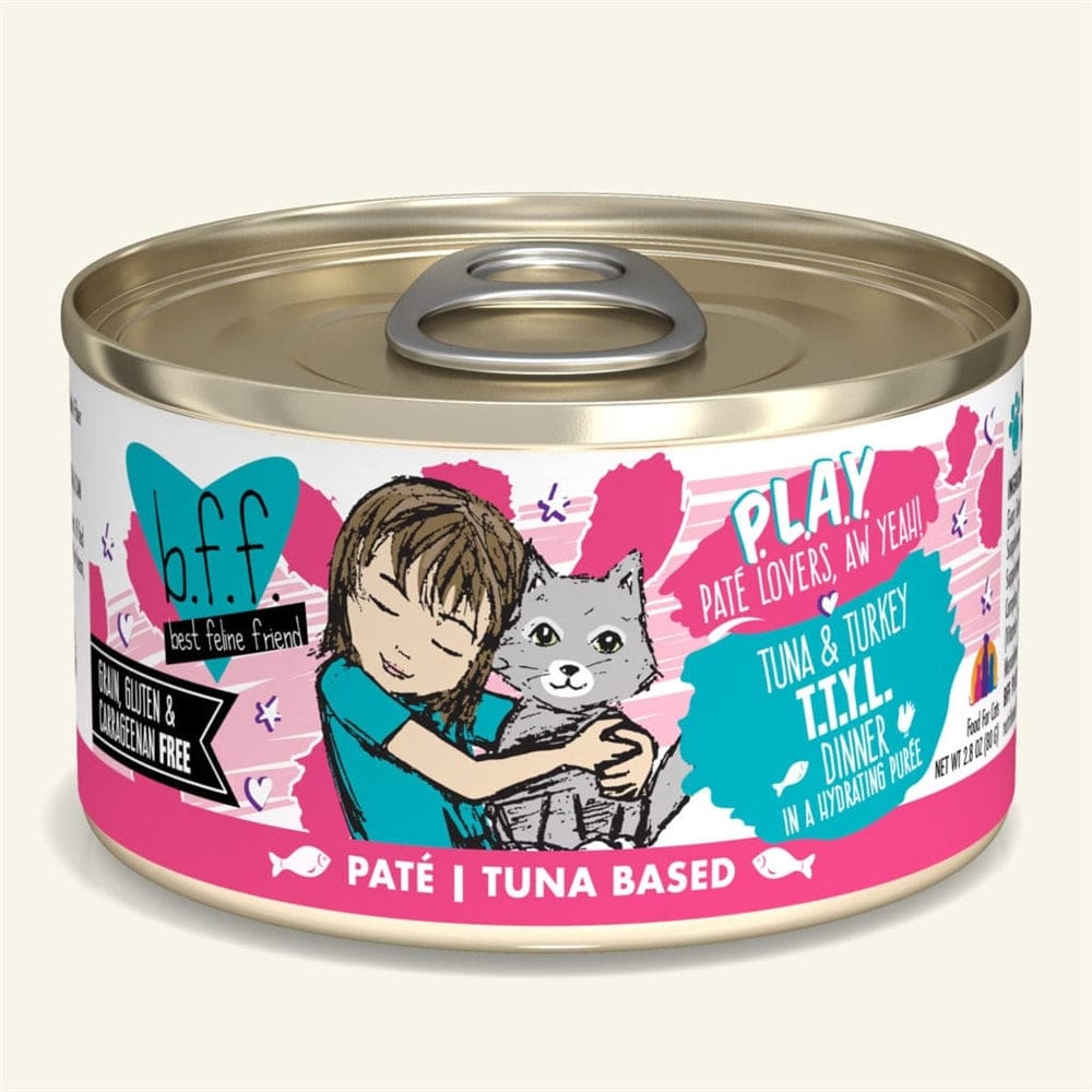 BFF Cat Play Tuna and Turkey T.T.Y.L. Dinner 2.8oz. (Case Of 12) - Pet Supplies - BFF
