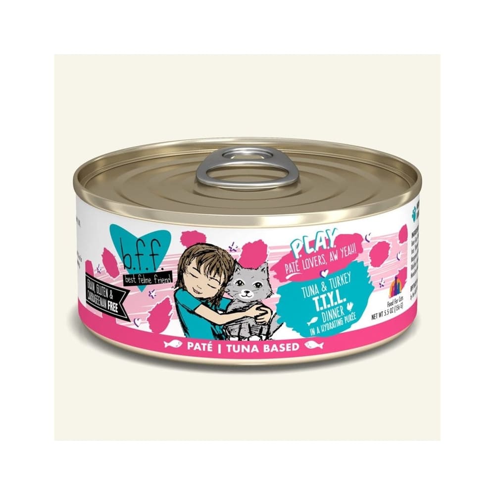 BFF Cat Play Tuna and Turkey T.T.Y.L. Dinner 5.5oz. (Case Of 8) - Pet Supplies - BFF