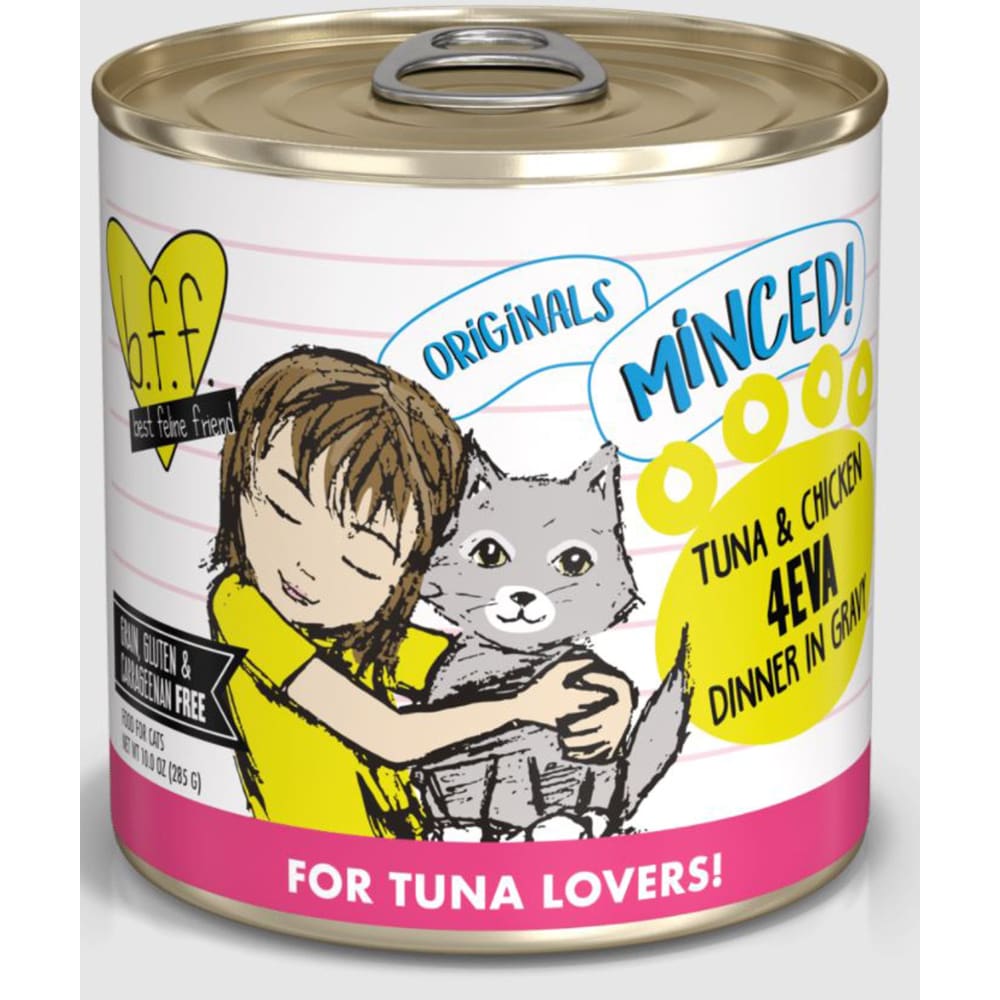 BFF Cat Tuna and Chicken 4Eva Dinner in Gravy 10oz. (Case Of 12) - Pet Supplies - BFF