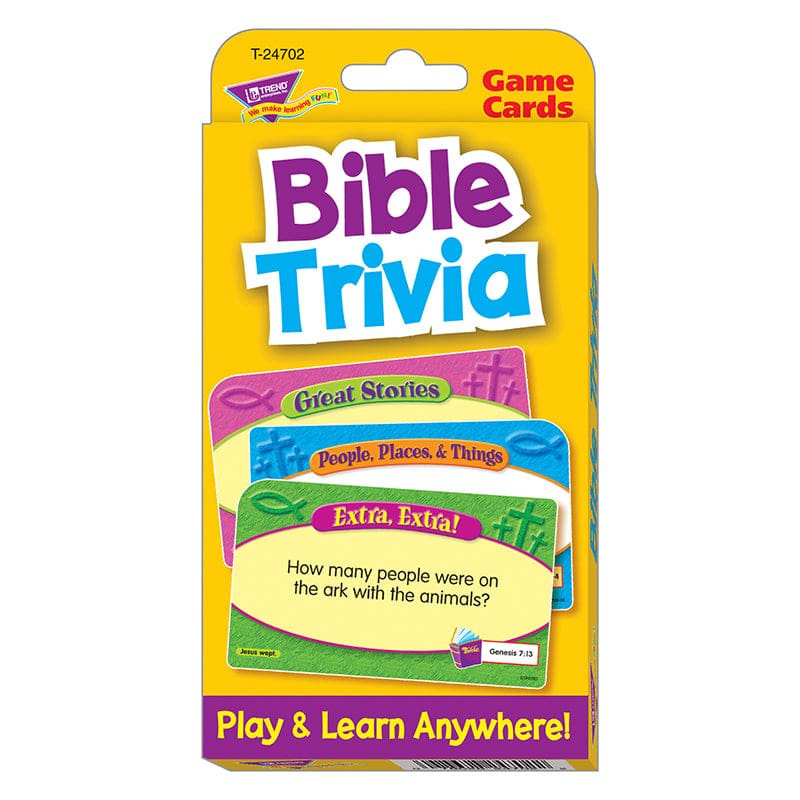 Bible Trivia Challenge Cards (Pack of 10) - Inspirational - Trend Enterprises Inc.