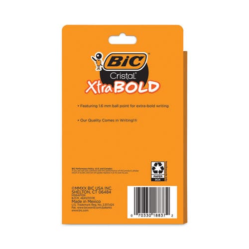 BIC Cristal Xtra Bold Ballpoint Pen Stick Bold 1.6 Mm Assorted Ink And Barrel Colors 24/pack - School Supplies - BIC®