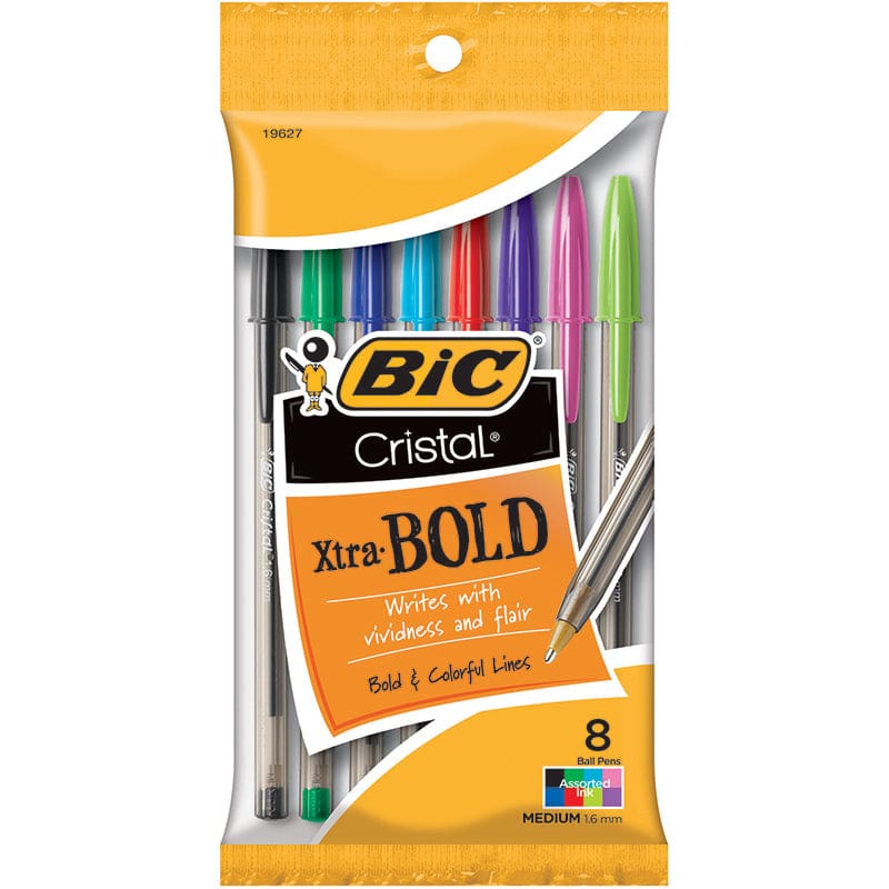 Bic Cristal Xtra Bold Pack Of 8 (Pack of 12) - Pens - Bic Usa Inc