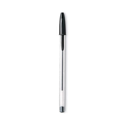 BIC Cristal Xtra Smooth Ballpoint Pen Stick Medium 1 Mm Black Ink Clear Barrel Dozen - School Supplies - BIC®