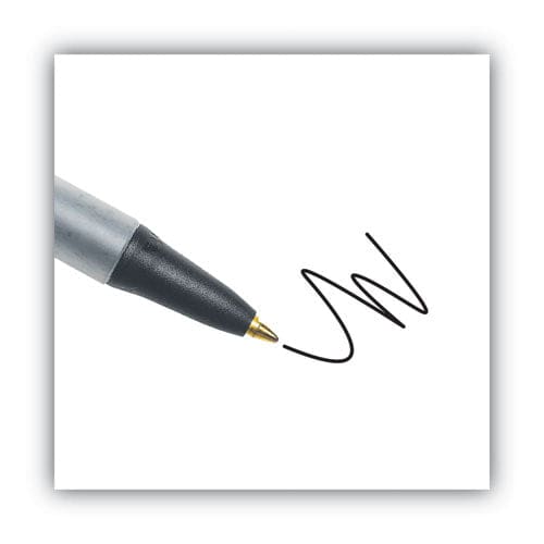BIC Ecolutions Clic Stic Ballpoint Pen Retractable Medium 1 Mm Black Ink Clear Barrel Dozen - School Supplies - BIC®